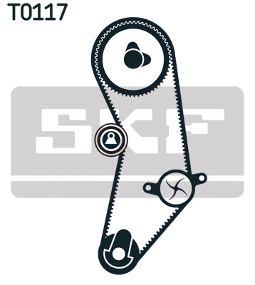 Set distributie potrivit FIAT PALIO, PUNTO, SIENA, STRADA; LANCIA Y 1.2/1.3 dupa 1993 (curea + intinzator + pompa apa) [2]