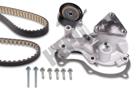 Set distributie potrivit FORD B-MAX, C-MAX II, ECOSPORT, FIESTA VI, FIESTA VII, FOCUS III, FOCUS III/HATCHBACK, FOCUS III/KOMBI, GRAND C-MAX 1.0 dupa 2012 (curea + intinzator + pompa apa) [1]