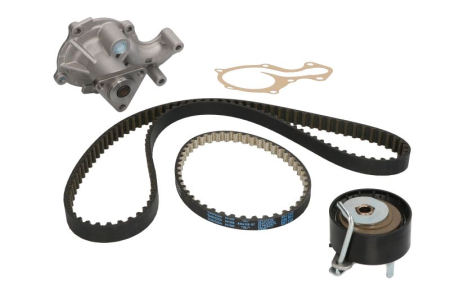 Distributie - Set distributie potrivit FORD B-MAX, C-MAX II, ECOSPORT, FIESTA VI, FIESTA VII, FOCUS III, FOCUS III/HATCHBACK, FOCUS III/KOMBI 1.0-2.0 dupa 2012 (curea + intinzator + pompa apa)