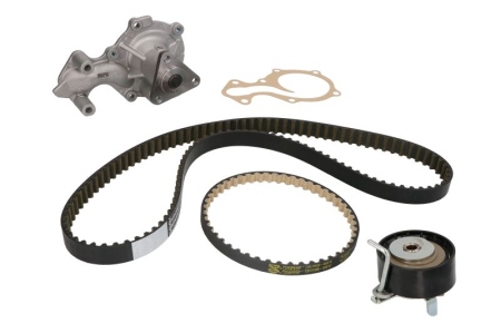Distributie - Set distributie potrivit FORD B-MAX, C-MAX II, ECOSPORT, FIESTA VI, FOCUS III, FOCUS III/HATCHBACK, FOCUS III/KOMBI, GRAND C-MAX 1.0 dupa 2012 (curea + intinzator + pompa apa)