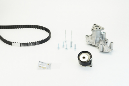 Distributie - Set distributie (curea + intinzator + Pompa apa) potrivit FORD B-MAX, C-MAX II, FIESTA VI, FOCUS III, FOCUS III/HATCHBACK, FOCUS III/KOMBI, GRAND C-MAX 1.0 02.12-