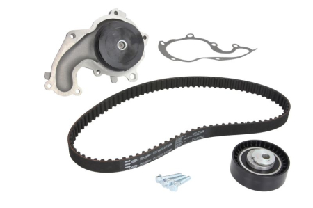 Distributie - Set distributie potrivit FORD C-MAX, FIESTA IV, FIESTA/HATCHBACK, FIESTA/MINIVAN, FOCUS C-MAX, FOCUS I, FOCUS II, FOCUS I/KOMBI 1.8D 1998-2015 (curea + intinzator + pompa apa)