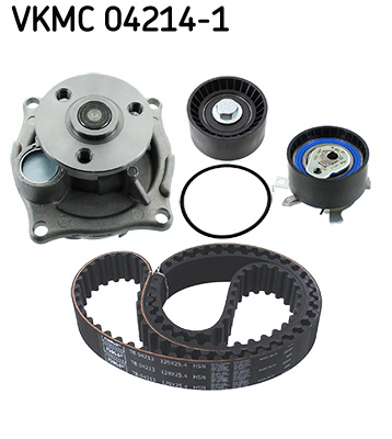 Distributie - Set distributie potrivit FORD COUGAR, FOCUS I, FOCUS I/KOMBI, MONDEO II, TOURNEO CONNECT, TRANSIT CONNECT 1.6-2.0 1996-2013 (curea + intinzator + pompa apa)