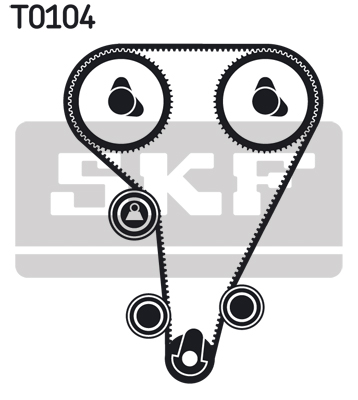 Set distributie potrivit FORD ESCORT CLASSIC, ESCORT V, ESCORT VI, FIESTA III, MONDEO I, ORION III 1.6/1.8 1992-2000 (curea + intinzator + pompa apa) [1]