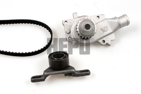 Set distributie potrivit FORD ESCORT V, ESCORT V EXPRESS, ESCORT VI, ESCORT VI/KOMBI, FIESTA III, ORION III, SIERRA II 1.4/1.6 1987-2000 (curea + intinzator + pompa apa) [1]