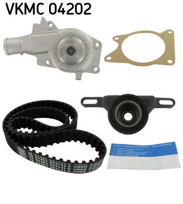Distributie - Set distributie potrivit FORD ESCORT V, ESCORT V EXPRESS, ESCORT VI, ESCORT VI/KOMBI, FIESTA III, ORION III, SIERRA II 1.4/1.6 1989-2000 (curea + intinzator + pompa apa)