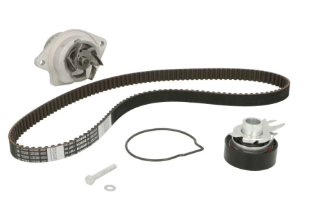 Distributie - Set distributie potrivit FORD MONDEO III; HYUNDAI I30; SEAT AROSA, CORDOBA, CORDOBA VARIO, IBIZA II, IBIZA III; SSANGYONG MUSSO 1.0-2.9D 1993-2012 (curea + intinzator + pompa apa)