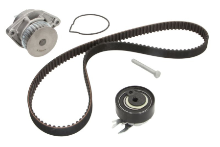 Distributie - Set distributie potrivit FORD MONDEO III; HYUNDAI I30; SEAT AROSA, CORDOBA, IBIZA II, IBIZA III, INCA; SSANGYONG MUSSO; VW CADDY II 1.0-2.9D 1993-2012 (curea + intinzator + pompa apa)