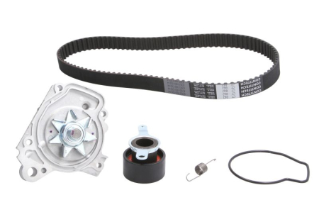 Distributie - Set distributie potrivit HONDA CIVIC V, CIVIC VI, HR-V 1.4-1.6 dupa 1991 (curea + intinzator + pompa apa)