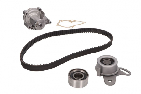 Distributie - Set distributie potrivit HYUNDAI ACCENT, ACCENT I, ACCENT II, ACCENT III, COUPE I, COUPE II, ELANTRA III, GETZ, MATRIX; KIA CERATO I 1.3-1.6 1994-2011 (curea + intinzator + Pompa apa)