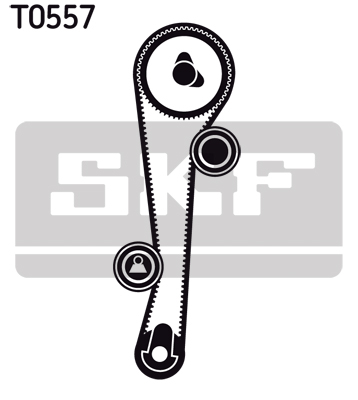 Set distributie potrivit HYUNDAI ACCENT, ACCENT I, ACCENT II, ACCENT III, COUPE I, COUPE II, ELANTRA III, GETZ, MATRIX; KIA CERATO I 1.3-1.6 1994-2011 (curea + intinzator + pompa apa) [2]