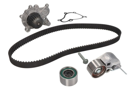 Distributie - Set distributie potrivit HYUNDAI ACCENT II, ACCENT III, ELANTRA III, GETZ, HIGHWAY, MATRIX, SANTA FÉ I, SANTA FÉ II 1.5D/2.0D/2.2D 2001-2015 (curea + intinzator + pompa apa)