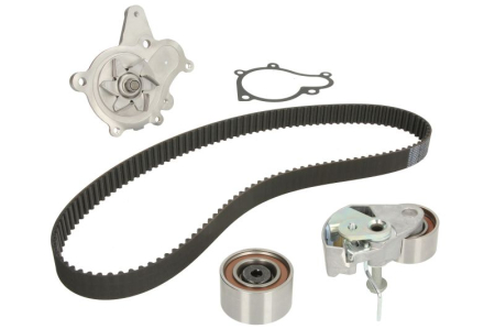 Distributie - Set distributie potrivit HYUNDAI ACCENT II, ACCENT III, ELANTRA III, GETZ, HIGHWAY, MATRIX, SANTA FÉ I, SANTA FÉ II, TRAJET 1.5D/2.0D/2.2D 2001-2015 (curea + intinzator + pompa apa)