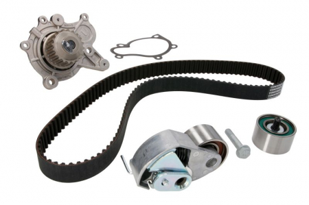 Set distributie (curea + intinzator + Pompa apa) potrivit HYUNDAI ACCENT II, ACCENT III, ELANTRA III, GETZ, HIGHWAY, MATRIX, SANTA FÉ I, TRAJET, TUCSON 1.5D/2.0D 03.01-12.15 [1]