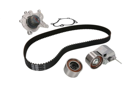Distributie - Set distributie potrivit HYUNDAI ACCENT III, ELANTRA III, GRANDEUR, I30, SANTA FÉ I, SANTA FÉ II, SANTA FÉ II/SUV, SONATA V, TRAJET 1.5D-2.2D 2001-2015 (curea + intinzator + pompa apa)