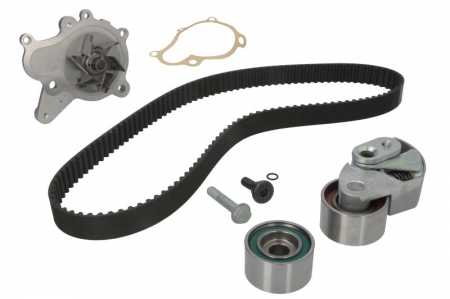 Set distributie (curea + intinzator + Pompa apa) potrivit HYUNDAI ACCENT III, ELANTRA III, GRANDEUR, I30, SANTA FÉ I, SANTA FÉ II, SANTA FÉ II/SUV, SONATA V, TRAJET 1.5D-2.2D 04.01-12.15 [1]