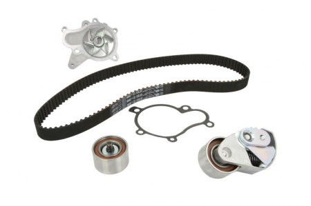 Set distributie (curea + intinzator + Pompa apa) potrivit HYUNDAI ACCENT III, ELANTRA III, GRANDEUR, I30, SANTA FÉ I, SANTA FÉ II, SANTA FÉ II/SUV, SONATA V, TRAJET 1.5D-2.2D 04.01-12.15 [1]