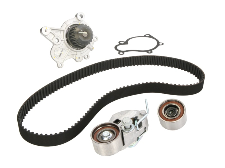 Distributie - Set distributie potrivit HYUNDAI ACCENT III, SANTA FÉ I, TRAJET 1.5D/2.0D 2001-2010 (curea + intinzator + pompa apa)