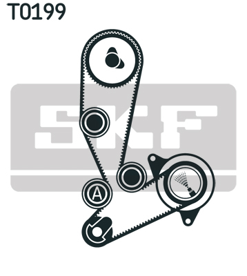 Set distributie potrivit IVECO DAILY III, DAILY IV, DAILY V, DAILY VI; FIAT DUCATO 2.3D/3.0D dupa 2001 (curea + intinzator + pompa apa) [1]