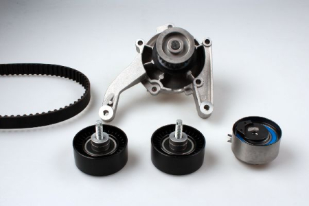 Distributie - Set distributie potrivit JEEP CHEROKEE 2.5D/2.8D 2001-2008 (curea + intinzator + pompa apa)