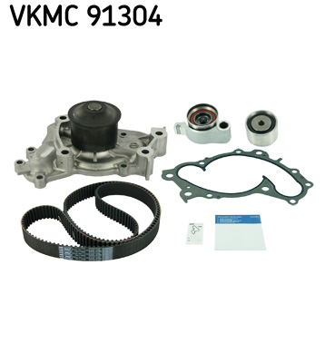 Distributie - Set distributie potrivit LEXUS ES, RX; TOYOTA CAMRY, HARRIER, HIGHLANDER / KLUGER, PREVIA II, SIENNA, SOLARA 3.0/3.3/3.3H 1996-2013 (curea + intinzator + pompa apa)
