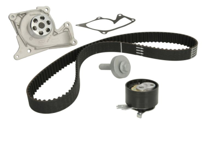 Distributie - Set distributie potrivit MERCEDES A (V177), A (W176), A (W177), B SPORTS TOURER (W246, W242), B SPORTS TOURER (W247) 0.9-1.6 dupa 2008 (curea + intinzator + pompa apa)