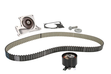 Distributie - Set distributie potrivit MERCEDES A (V177), A (W176), A (W177), B SPORTS TOURER (W246, W242), B SPORTS TOURER (W247) 0.9-1.6 dupa 2008 (curea + intinzator + pompa apa)