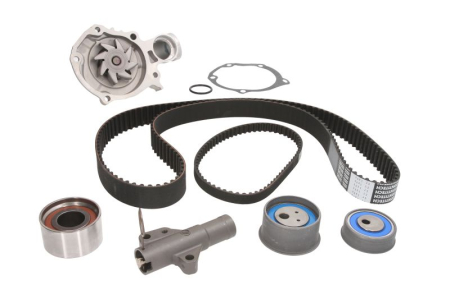 Distributie - Set distributie potrivit MITSUBISHI LANCER VII, OUTLANDER I 2.0 2002-2013 (curea + intinzator + pompa apa)