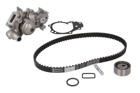 Distributie - Set distributie potrivit NISSAN KUBISTAR; RENAULT CLIO I, CLIO II, CLIO II/HATCHBACK, KANGOO, KANGOO EXPRESS, MEGANE SCÉNIC 1.2/1.2LPG/1.6 dupa 1996 (curea + intinzator + pompa apa)