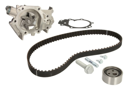 Distributie - Set distributie potrivit NISSAN KUBISTAR; RENAULT CLIO I, CLIO II, CLIO II/HATCHBACK, KANGOO, KANGOO EXPRESS, MEGANE SCÉNIC, TWINGO I 1.0-1.6 dupa 1996 (curea + intinzator + pompa apa)