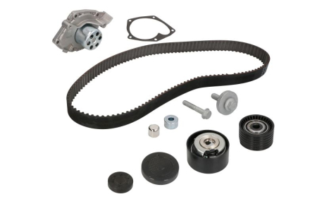 Distributie - Set distributie potrivit NISSAN PRIMASTAR, TERRANO; OPEL VIVARO A; RENAULT AVANTIME, CLIO III, DUSTER, ESPACE IV, GRAND SCENIC II 1.8/1.9D/2.0 dupa 2001 (curea + intinzator + pompa apa)