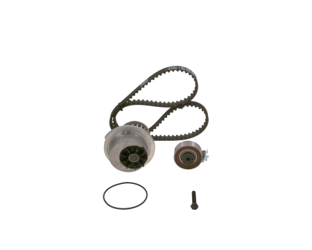 Distributie - Set distributie potrivit OPEL ASTRA F, ASTRA F CLASSIC, ASTRA F/KOMBI, ASTRA G, ASTRA G/KOMBI, COMBO/MINIVAN, CORSA A, CORSA A TR 1.2-2.0 1986-2009 (curea + intinzator + pompa apa)