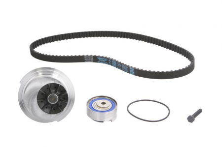 Distributie - Set distributie potrivit OPEL ASTRA F, ASTRA F CLASSIC, ASTRA F/KOMBI, ASTRA G, ASTRA G/KOMBI, COMBO/MINIVAN, CORSA A, CORSA A TR 1.2-2.0 1986-2005 (curea + intinzator + Pompa apa)