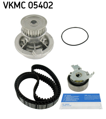 Distributie - Set distributie potrivit OPEL ASTRA F, ASTRA F/KOMBI, CALIBRA A, FRONTERA A SPORT, KADETT E, OMEGA A, OMEGA B, VECTRA A, VECTRA B 1.6/1.8/2.0 1984-2003 (curea + intinzator + pompa apa)