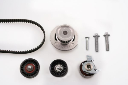 Distributie - Set distributie potrivit OPEL ASTRA G, ASTRA G CLASSIC, ASTRA G/KOMBI, CORSA C, TIGRA, ZAFIRA A 1.4/1.4LPG/1.6 1997-2009 (curea + intinzator + pompa apa)