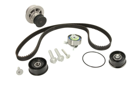 Distributie - Set distributie potrivit OPEL ASTRA G, ASTRA G CLASSIC, ASTRA G/KOMBI, CORSA C, ZAFIRA A 1.4/1.4LPG/1.6 1998-2009 (curea + intinzator + pompa apa)
