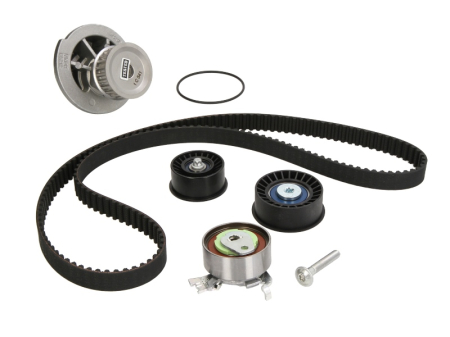 Distributie - Set distributie potrivit OPEL ASTRA G, ASTRA G CLASSIC, ASTRA G/KOMBI, CORSA C, ZAFIRA A 1.4/1.4LPG/1.6 1998-2009 (curea + intinzator + pompa apa)