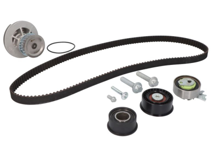 Distributie - Set distributie potrivit OPEL ASTRA G, ASTRA G CLASSIC, ASTRA G/KOMBI, ZAFIRA A 1.4/1.4LPG/1.6 1998-2009 (curea + intinzator + pompa apa)