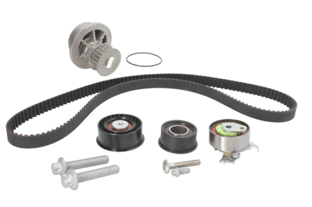 Distributie - Set distributie potrivit OPEL ASTRA G, ASTRA G CLASSIC, ASTRA G/KOMBI, ZAFIRA A 1.4/1.6 1998-2008 (curea + intinzator + pompa apa)