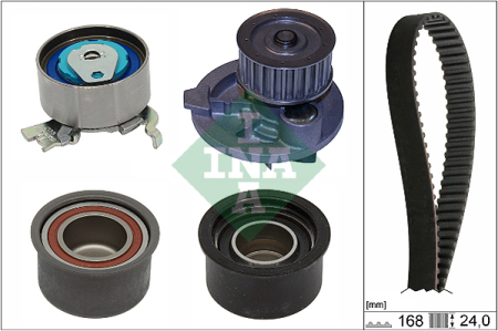 Distributie - Set distributie potrivit OPEL ASTRA G, ASTRA H, ASTRA H GTC, SPEEDSTER, ZAFIRA A, ZAFIRA B, ZAFIRA B/MINIVAN 2.0 2000-2010 (curea + intinzator + pompa apa)