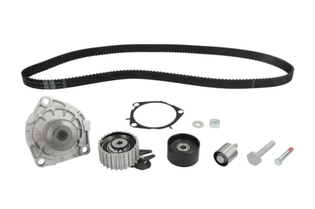 Distributie - Set distributie potrivit OPEL ASTRA J, ASTRA J GTC, CASCADA, INSIGNIA A, INSIGNIA A COUNTRY, ZAFIRA C; SAAB 9-5 2.0D dupa 2008 (curea + intinzator + pompa apa)