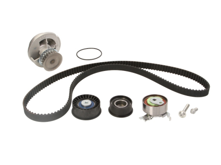 Distributie - Set distributie (curea + intinzator + pompa apa) potrivit OPEL VECTRA B 1.8 10.95-07.03