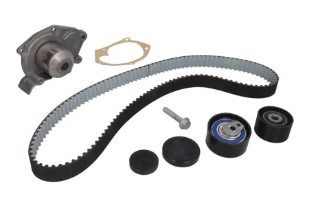 Distributie - Set distributie (curea + intinzator + pompa apa) potrivit OPEL VIVARO A; RENAULT AVANTIME, CLIO III, DUSTER, ESPACE IV, GRAND SCENIC II, LAGUNA, LAGUNA II, LAGUNA III 1.5D-2.0 03.01-