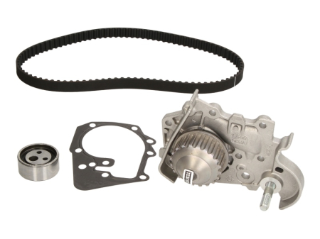 Distributie - Set distributie (curea + intinzator + pompa apa) potrivit RENAULT 19 I, 19 II, CLIO II, MEGANE I, MEGANE I CLASSIC, MEGANE I COACH, MEGANE SCÉNIC, TWINGO II 1.2/1.4/1.6 01.89-09.14
