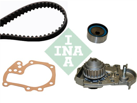 Set distributie potrivit RENAULT 19 I, 19 II, MEGANE I, MEGANE I CLASSIC, MEGANE I COACH, MEGANE SCÉNIC, TWINGO II 1.2/1.4/1.6 1989-2014 (curea + intinzator + pompa apa) [1]