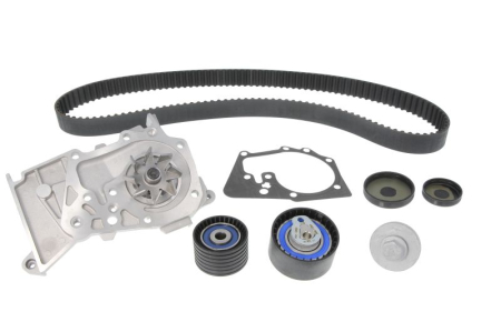 Distributie - Set distributie (curea + intinzator + pompa apa) potrivit RENAULT CLIO III, FLUENCE, GRAND SCENIC II, GRAND SCENIC III, LAGUNA II, LAGUNA III, MEGANE, MEGANE I 1.6/1.6ALK/1.6LPG 06.01-