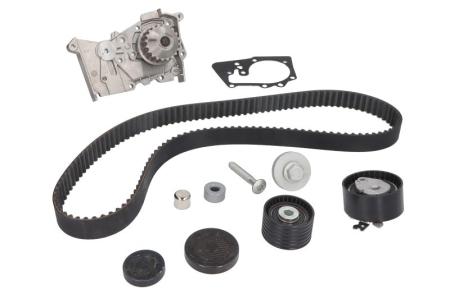 Distributie - Set distributie (curea + intinzator + pompa apa) potrivit RENAULT CLIO III, FLUENCE, GRAND SCENIC II, GRAND SCENIC III, LAGUNA II, LAGUNA III, MEGANE, MEGANE I 1.6/1.6ALK/1.6LPG 06.01-