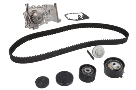 Distributie - Set distributie (curea + intinzator + pompa apa) potrivit RENAULT CLIO III, FLUENCE, GRAND SCENIC II, GRAND SCENIC III, LAGUNA II, LAGUNA III, MEGANE, MEGANE I 1.6/1.6ALK/1.6LPG 06.01-