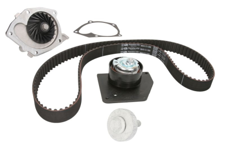 Distributie - Set distributie potrivit RENAULT GRAND SCENIC III, LAGUNA II, MEGANE, MEGANE II, MEGANE III, SCENIC III; SUZUKI GRAND VITARA II 1.9D 2002-2016 (curea + intinzator + pompa apa)