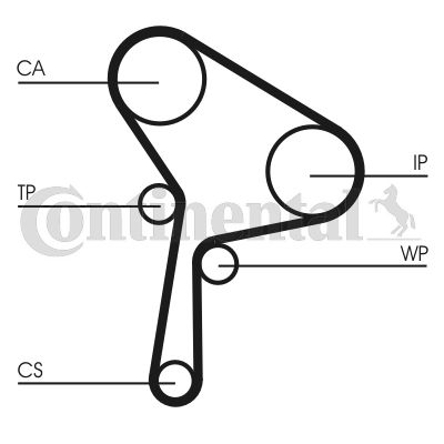 Set distributie potrivit RENAULT GRAND SCENIC III, LAGUNA II, MEGANE, MEGANE II, MEGANE III, SCENIC III; SUZUKI GRAND VITARA II 1.9D 2002-2016 (curea + intinzator + pompa apa) [2]